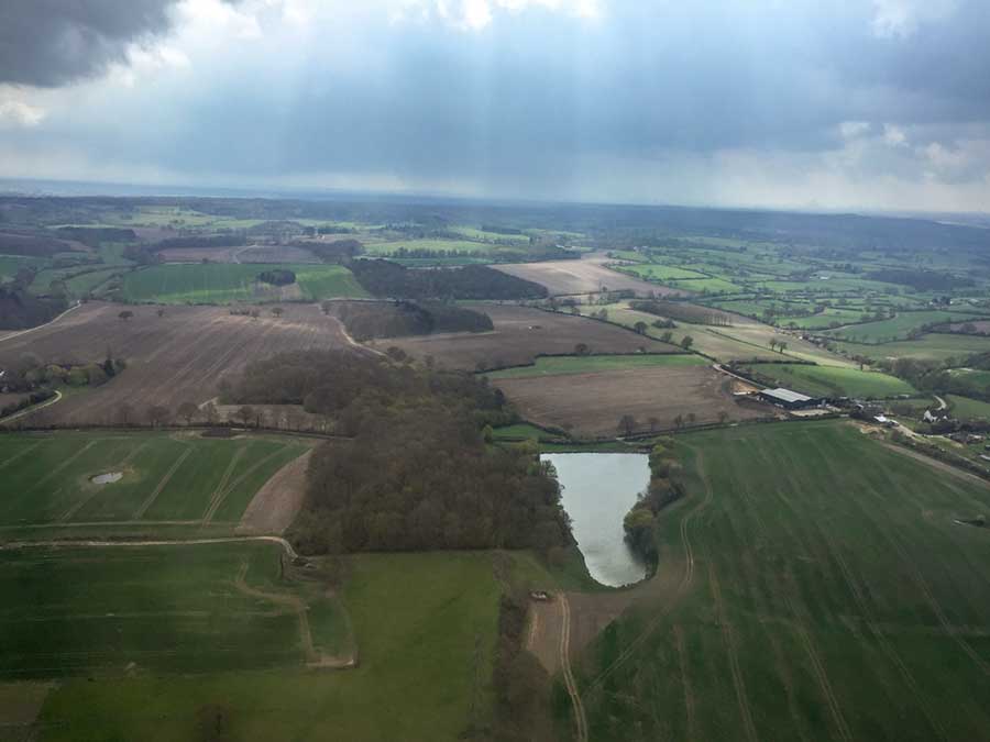Aerial view of Epping Forest