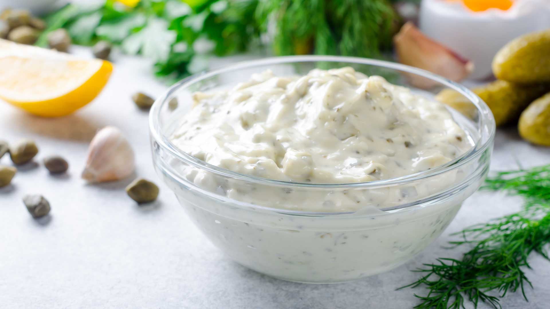 homemade tartare sauce in a bowl